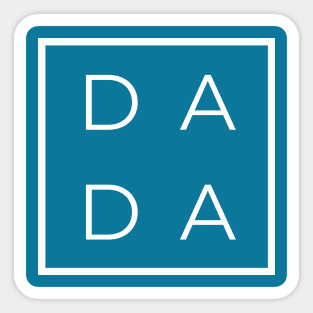 DADA Minimal Design Dark Sticker